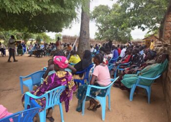 Engagement meeting with village chiefs and religious leaders.