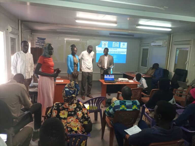 Group presentation on YPS in Bentiu